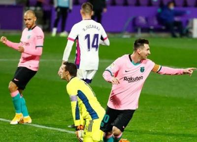 پیروزی آسان بارسلونا مقابل وایادولید با درخشش مسی