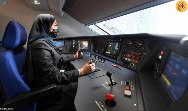 زنان عربستانی راننده قطار سریع السیر مکه و مدینه